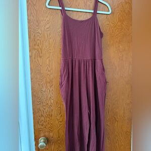Source Unknown romper with pockets in Burgundy